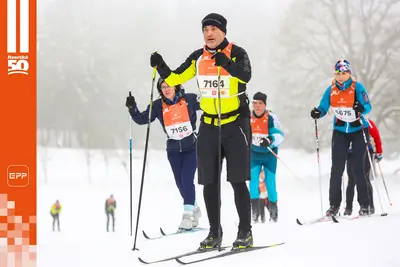 Petr Hampl během 25km závodu